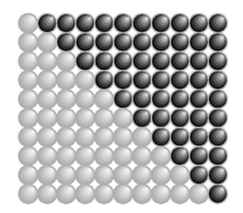 Figura 1.2 — construcción con dos copias del número triangular