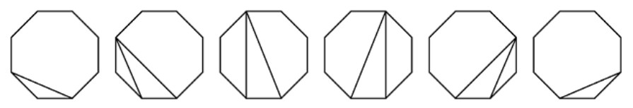 Figura 4.18 — Ejemplo de triangulación del octógono