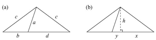 Figura 5.3 — Configuración del teorema de tipo Pitágoras