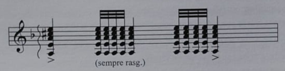 Cierre en tónica con rasgueo