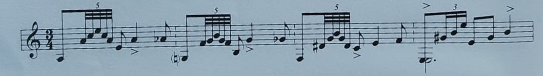 Encadenamiento funcional de acordes con cierre en la tónica (soleares)