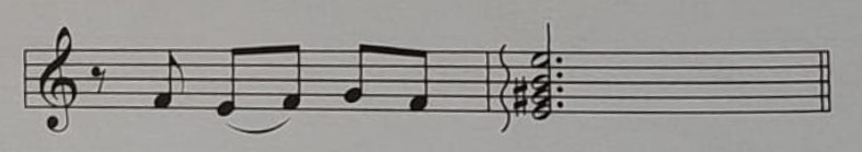 Manuel de Falla: Fantasía Bætica — comienzo de la copla y cierre en tónica