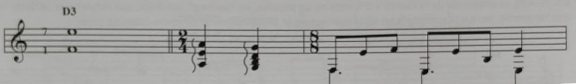 D3 [1–7]: ejemplo de serrana de M. Cano con séptima como voz superior (pedal)