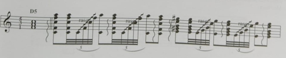 D5 [1–3–5]: «Abdera», fandango de Almería de R. Reguera; triada simple descendente