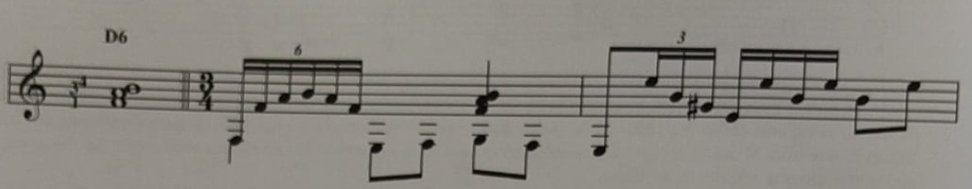 D6 [1–3–4] — Soleares de M. Granados: dominante flamenca con cuarta aumentada