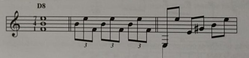 D8 [1–4–7] — Soleá de Melchor de Marchena: acorde por cuartas