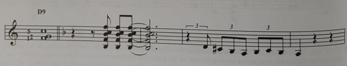 D9 [1–2–5] — Buleriando de Moraíto: segunda adjunta a la fundamental