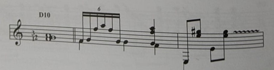 D10 [1–2–3] — Soleares de R. Montoya: acorde frigio básico