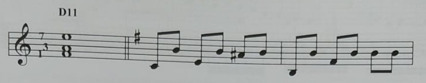 D11 [1–3–7] — Granadinas de J. Martín: séptima como pedal superior