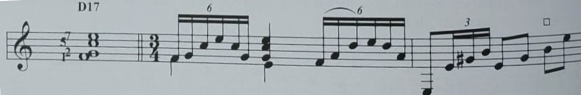 D17 [1–2–5–7] — Sabicas, Bronce gitano