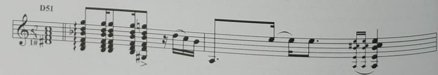 D51: Séptimo alterado con tercera menor, quinta y séptima disminuidas.