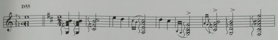 D55: Dominante [1-2-3-7b] empleada en tarantos.