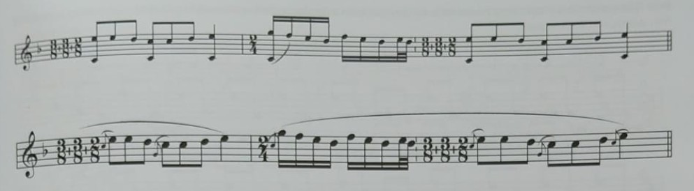 Siguiriya en registro agudo con resolución final en acordes.