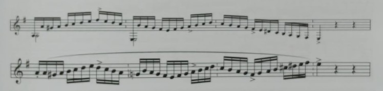 Remate melódico de rosas; adaptación instrumental para registro medio.