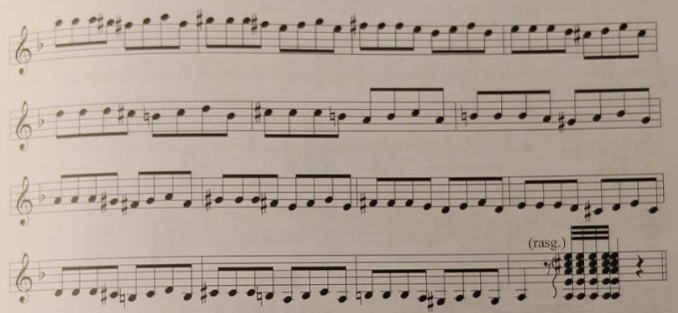 Contraste entre modo mayor y modo frigio flamenco