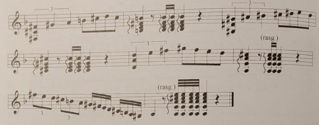 Progresión en modo mayor en los tangos de Triana