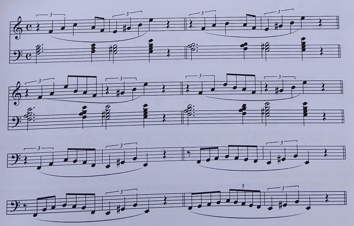 Pentagrama 8 — conformación de los acordes