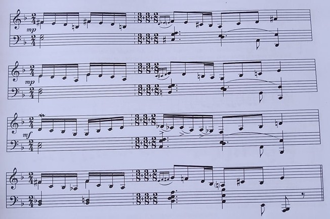 Pentagrama 13 — progresión II–V–I descendente (Pedro Ojesto)