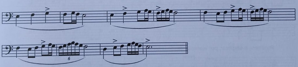 Pentagrama 34 — variación para instrumentos graves