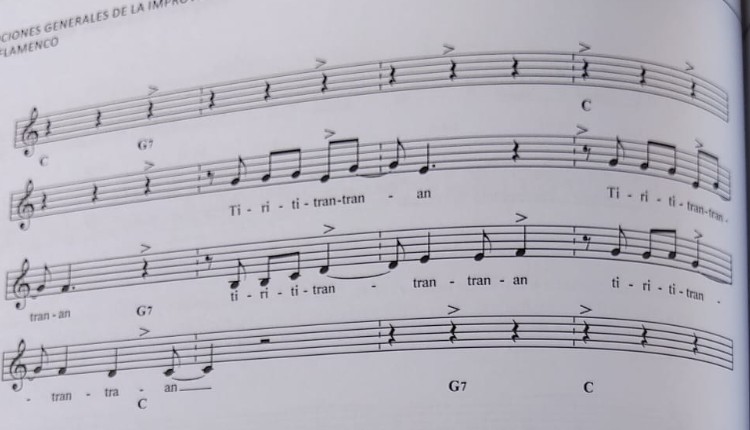 Pentagrama 36 — entonación de entrada de las alegrías