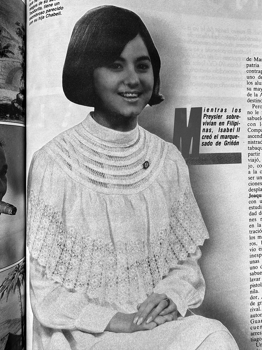 Fotografía de Isabel Preysler en una revista.