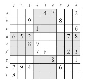 Posible Rompecabezas de Sudoku Mnimo